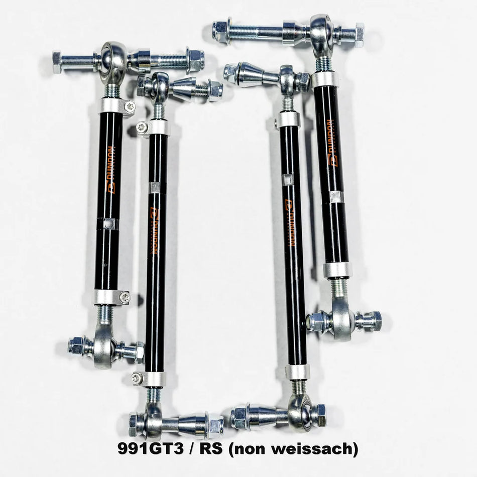 Dundon Motorsports 991 GT3 & GT3RS Adjustable Sway Bar End Link Set - Front & Rear