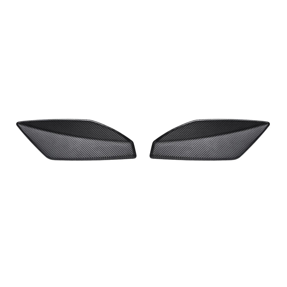 SILVER ROCKET SR DRS-1 DRY CARBON FIBER ENDPLATES FOR GT4 RS OEM WING [PORSCHE 718 Cayman GT4 RS]