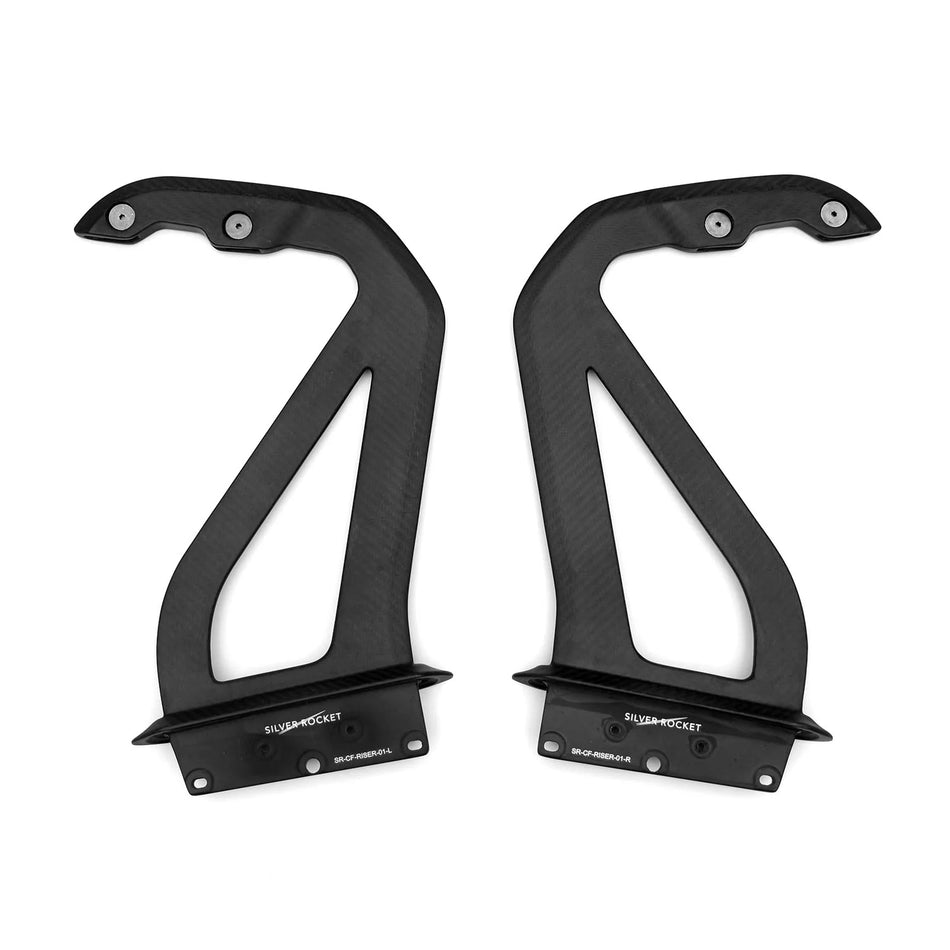 SILVER ROCKET SR GT4 RS DRY CARBON FIBER 3-INCH WING RISER [PORSCHE 718 Cayman GT4 RS]