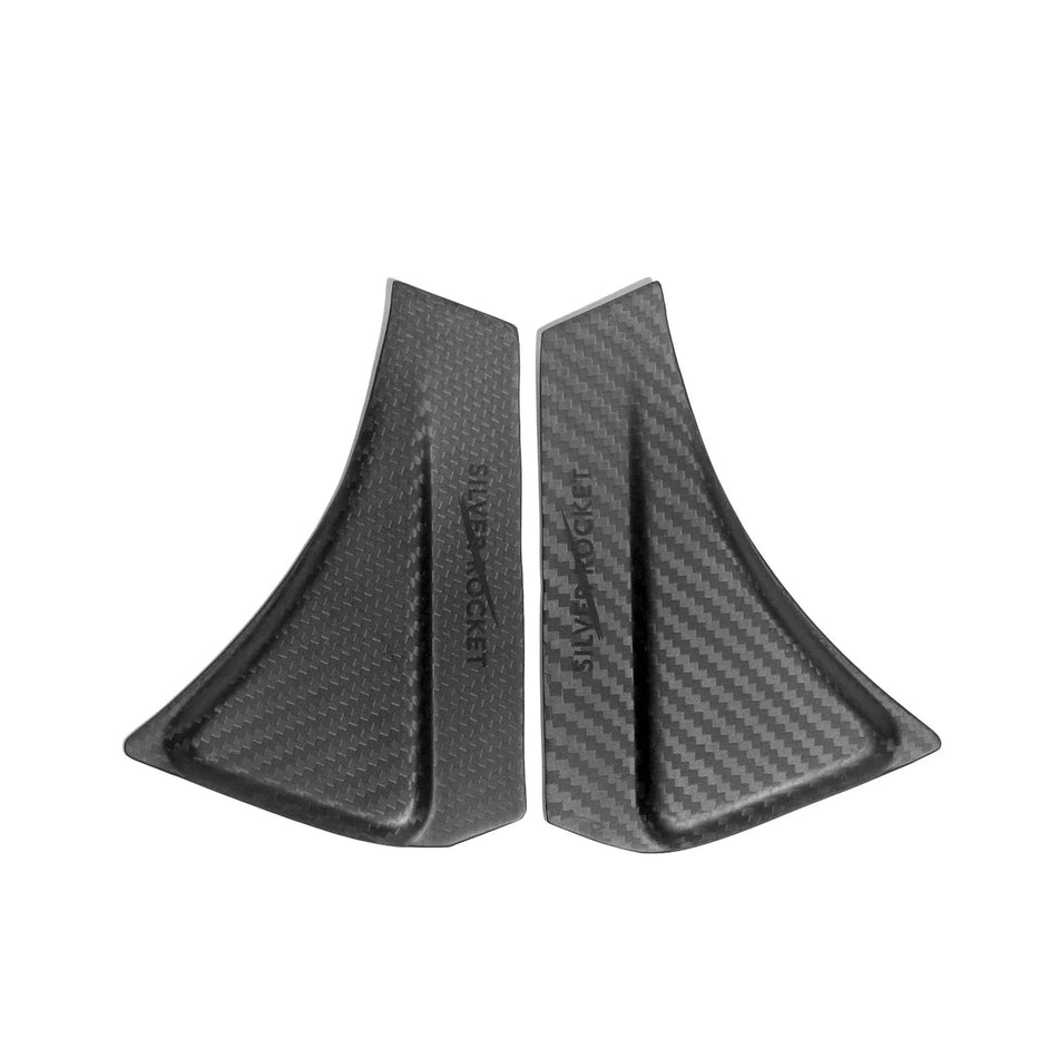 SILVER ROCKET SR WING SUPPORT BODY REINFORCEMENT DRY CARBON FIBER PLATES [PORSCHE 981 / 718 / GT4 / RS]