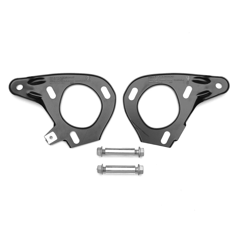 SILVER ROCKET SR CUSTOMIZED PORSCHE MOTORSPORT STRUT TOWER REINFORCEMENT PLATES - 981504283_8A & 991504284_8A [PORSCHE 718 / 981 / 991]